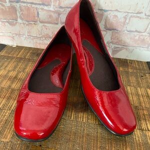 BORN Red Patent Leather Ballet Shoes